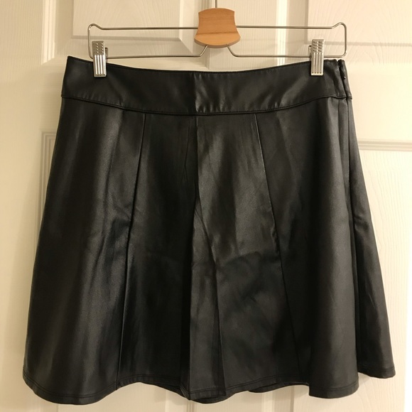 Dresses & Skirts - A-line mini Pu leather skirt